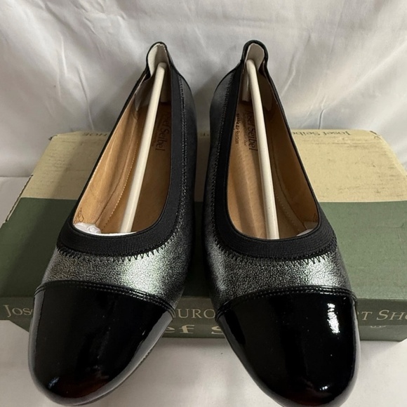 Josef Seidel Womens Pippa 07 Ballet Flats Black & Metallic Shoes EU 36 US 5-5.5 - Picture 5 of 16